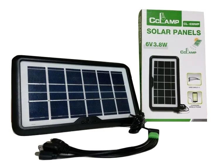 Cargador Panel Solar Power Bank 3.8w Cl-638wp